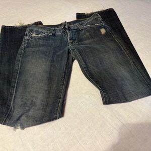 7 For All Mankind Dark Blue Boyfriend Jeans